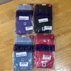 Players‎ Big Mans Fly Front Ribbed Briefs 3X 50-52 Lot of 4 Vtg Made in USA NEW